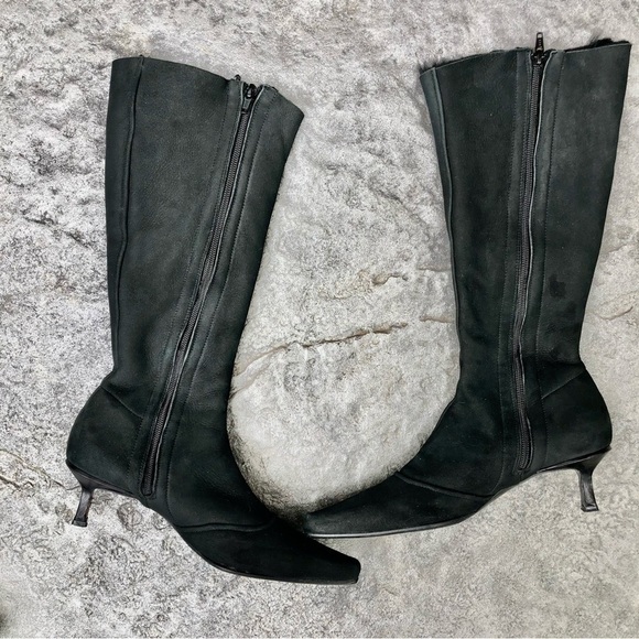 MARC CAIN ANKLE BOOT black leather suede size 38 made in Italy - Picture 6 of 14